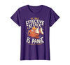 Funny My Only Effective Attack Is Panic Tee Shirt Fish My Only Effective Attack is Panic T-Shirt - size chart