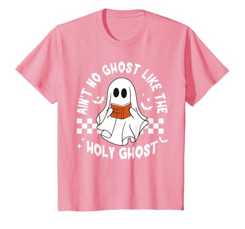 Funny Ain't No Ghost Like The Holy Ghost Christian Halloween T-Shirt - size chart
