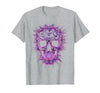 Mademark Halloween Bat Swarm Skull Graphic T-Shirt - size chart