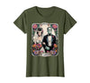 The Lovers Tarot Card Spooky Halloween Women Men The Monster Frankenstein and Bride The Lovers Tarot Card T-Shirt - size