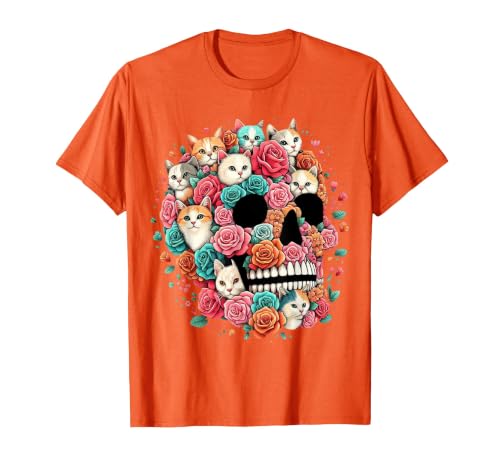 TS - SHOP - Kitty Skeleton Halloween Costume Idea Cat Skull - Kitty Skeleton Halloween Costume Idea T-Shirt - size chart