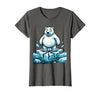 Mademark Polar Bear on Cracking Ice Floe Illustration T-Shirt - size chart