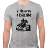 TeesAndTankYou 2 Hearts 1 Dream Horse Rider Shirt Unisex - size chart