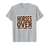 Mademark Horses Over Everything Equestrian Design T-Shirt - Men - size chart
