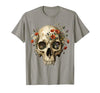 Mademark Elephant Skull Wildflower Bloom Graphic T-Shirt - Men - size chart