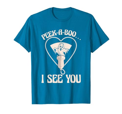 Ultrasound Tech Halloween Spooky Sonographer Gift Ultrasound Tech Xray Technician Spooky Sonographer Halloween T-Shirt -