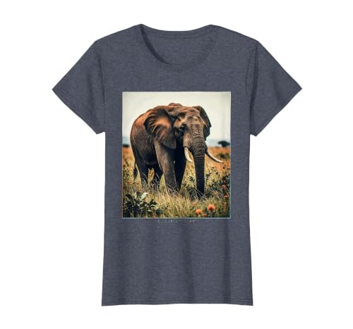 Mademark Wild Heart, Gentle Giant Elephant Nature Design T-Shirt - Women - size chart
