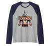 Mademark Dorsal Fin Rising Shark Men Graphic Design Raglan Baseball Tee - size chart