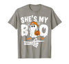 Funny Couples Halloween Matching Couple Outfits He's My Boo Matching Couple Halloween Couples She's My Boo T-Shirt - size