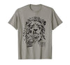 Christian Faith Apparel Lion of Judah Greater is He T-Shirt - size chart