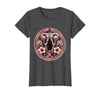 Mademark Elephant Pink Flowers Breast Cancer Awareness T-Shirt - Women - size chart