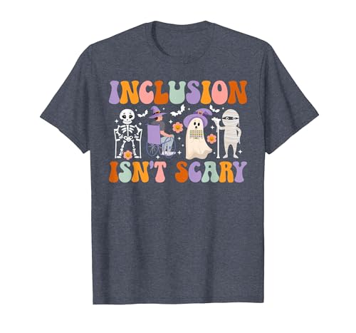 Halloween Applied Behavior Analysis Ghost Groovy Spooky ABA Therapist Halloween Groovy ABA Therapy T-Shirt - size chart