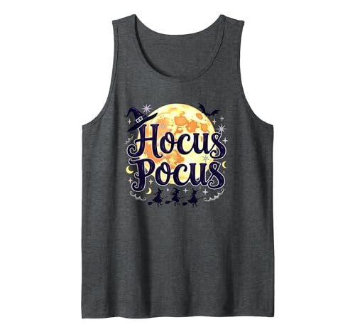 Mademark Hocus Pocus: Witchy Halloween Moon Magic for Fans Tank Top - size chart