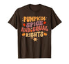 Equal Rights Outfits & Feminist Halloween Costume Pumpkin Spice and Equal Rights Feminist Halloween T-Shirt - size chart