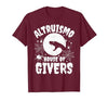 House of Givers Halloween Party Halloween Costume Altruismo House of Givers T-Shirt - size chart