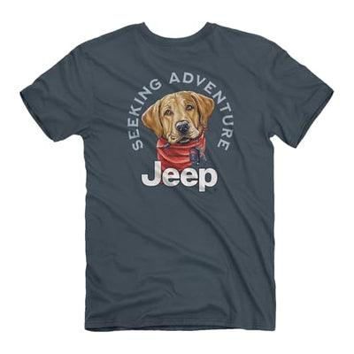 Jeep Adventure Dog Short Sleeve 4oz Tee - Officially Licensed