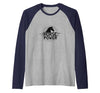 Mademark Horse Power - Equestrian Strength Graphic Art Raglan Baseball Tee - size chart