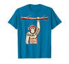 Mademark Hanging Around Doing Nothing Funny Monkey Design T-Shirt - Men - size chart