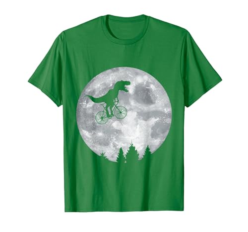 Check out my other Dinosaur T-shirts Dino Trex Riding Moon Bike Halloween Lunar Cycling T-Shirt - size chart