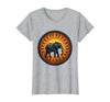 Mademark Elephant Silhouette Giant Sunset Graphic T-Shirt - Women - size chart