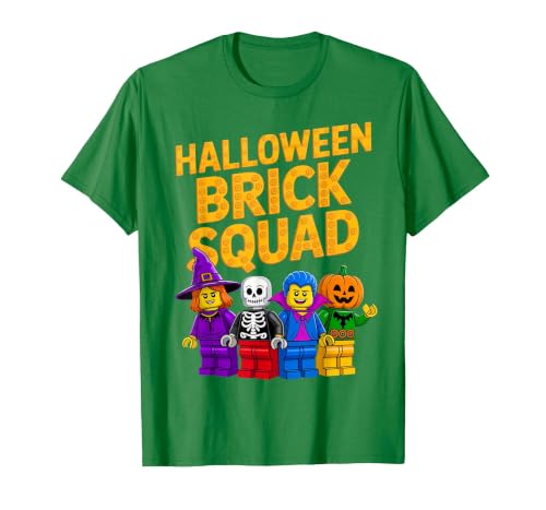Family Master Builder Birthday Kids Toddler Gifts Halloween Brick Squad Costume Master Builder Blocks Building T-Shirt -