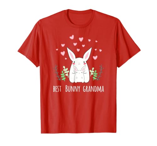 Cute Bunny Grandma Rabbit Grandmother T-Shirt — design detail