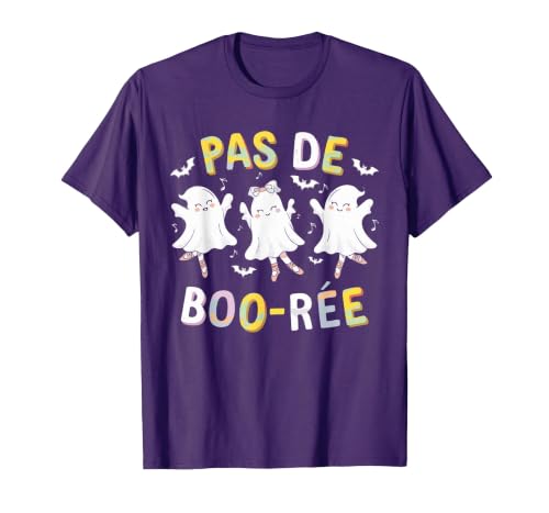 Ballet Ghost Halloween 2024 Spooky Dance Lover Pas de Boo-rée Ghost Ballet Dancer Halloween Dance Teacher T-Shirt - size