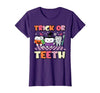 Halloween Shirts For Women Men Kids Boys Girls Halloween Dentist Trick Or Teeth Dental Costume Men Women T-Shirt - size chart