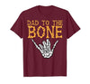 Mens Halloween Shirts For Dad Daddy Papa Men Halloween Dad to The Bone Skeleton Hand Fun Papa Costume Men T-Shirt - size