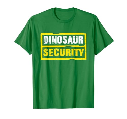 Halloween Dinosaur Security Costume RTees Halloween Adult Costume Dinosaur Security Dad Mom T-Shirt - size chart