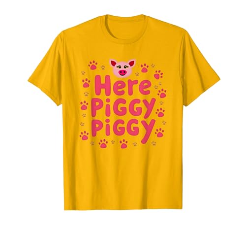 Mademark John Pork's Calling: Here Piggy Piggy Funny Pig Lover Gift T-Shirt - size chart