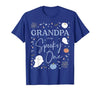 Spooky One Birthday Blue Boy 1st First Halloween Grandpa of the Spooky One First Birthday Boy 1st Halloween T-Shirt - size