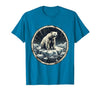 Mademark Polar Bear Drifting on Ice Floe Illustration T-Shirt - size chart