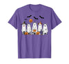 Spooky Dog Lovers Haunted Halloween Designs Halloween Ghost Dogs Pumpkin Candy Party Costume T-Shirt - size chart