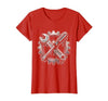 Mademark Grease Monkey Wrench and Screwdriver Crossed T-Shirt - Women - size chart