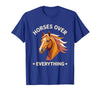 Mademark Horses Over Everything Women's Equestrian Design T-Shirt - Men - size chart