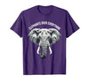 Mademark Elephants Over Everything Elephant Lover Design T-Shirt - Men - size chart
