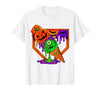 Ice Cream Drip Baseball Home Plate Halloween Tee Funny Halloween Baseball Ice Cream Drip Boys Girls Youth T-Shirt - size