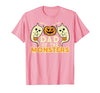 Mens Halloween Shirts For Dad Daddy Papa Men Halloween Dad of Monsters Funny Family Costume Papa Daddy T-Shirt - size chart