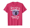 Witchy Halloween Witch Tees Halloween Something Wicked This Way Comes Shakespeare Shirt T-Shirt - size chart