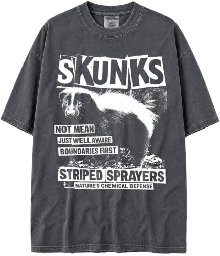 BABATEES U.S.A. MAX-Heavyweight Punk Rock Animals Shaka Wear Oversized 7.5oz Cotton Tshirt - size chart