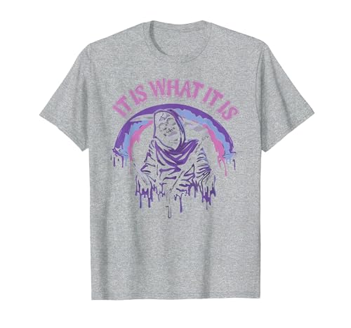 Funny It Is What It Is Tee Shirt It's What It is: Death, Skeleton T-Shirt - size chart