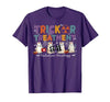 Radiation Oncology Therapist Halloween Costume Trick Or Treatment Radiation Oncology Halloween Rad Therapy T-Shirt - size
