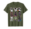 Halloween Cat Apparel Halloween Cat T-Shirt - Spooky Kittens Costume T-Shirt - size chart