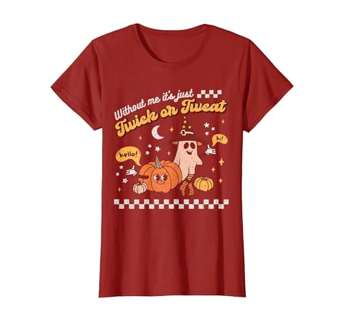 Halloween Retro Pumpkin Spice Ghost SLP Costume Speech Therapy Retro Spooky Fall Pumpkin Pathologist Season T-Shirt - size