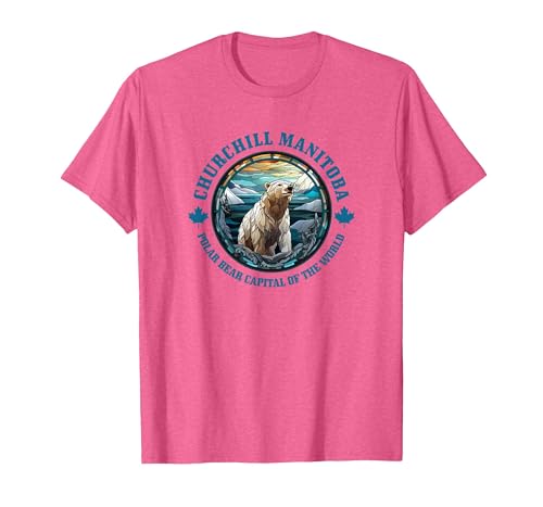 Churchill Polar Bear Shirts & Gifts Churchill Manitoba Canada Polar Bear Capital of The World T-Shirt - size chart