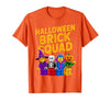Family Master Builder Birthday Kids Toddler Gifts Halloween Brick Squad Costume Master Builder Blocks Building T-Shirt -