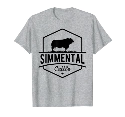 Funny Farmer Gift for Simmental Cattle Cow Farmer - Simmental Cattle T-Shirt - size chart