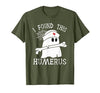 I Found This Humerus Funny Ghost Nurse Halloween T-Shirt - size chart