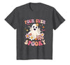 4th Birthday Party Halloween Costume Four Ever Spooky Halloween 4Th Birthday Party Decorations T-Shirt - size chart